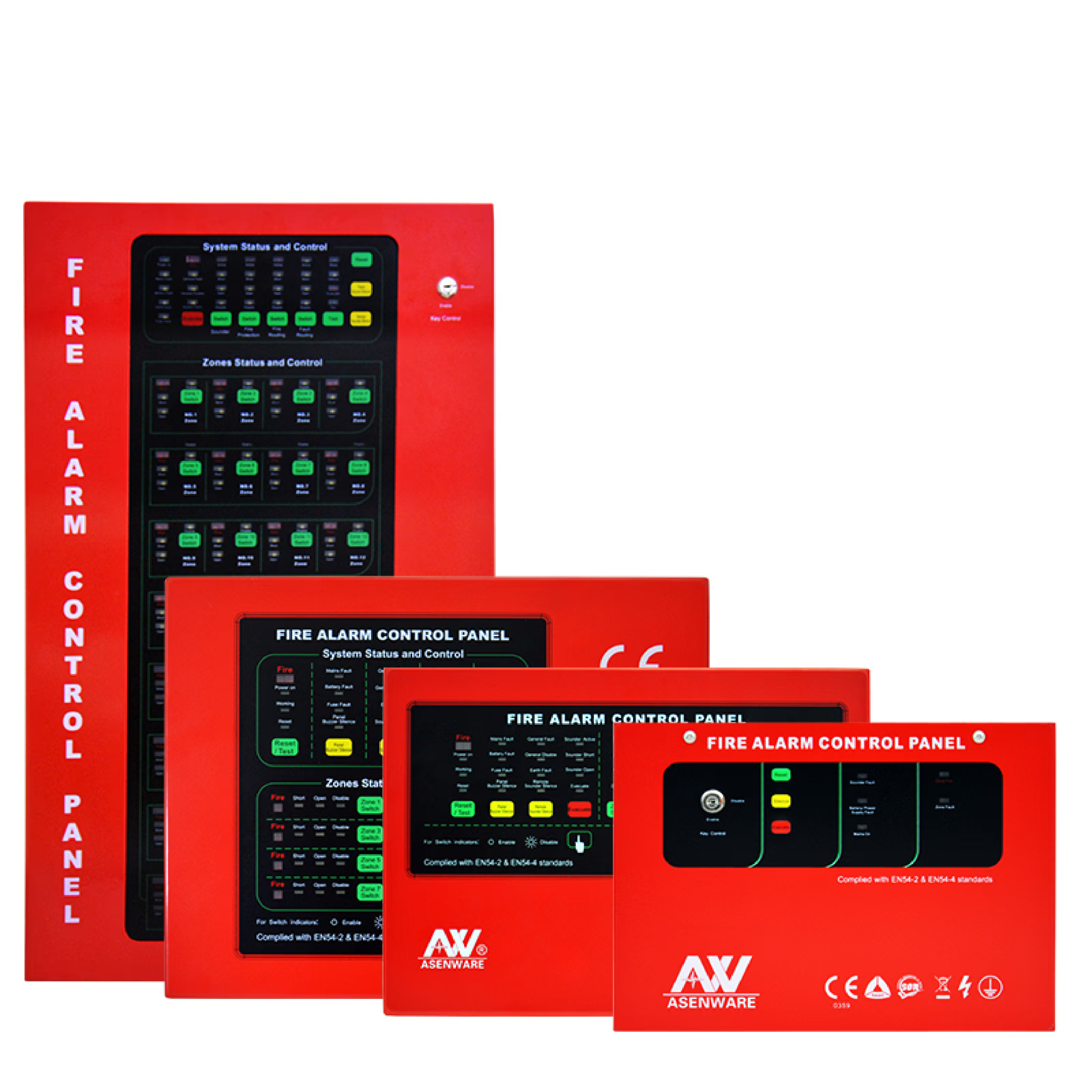 Aw-Cfp2166-Zones-Conventional-Fire-Alarm-Control-Panel